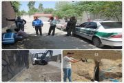کشف بزرگترین انشعاب غیرمجاز آب درآبفاطرقبه شاندیز درسال جاری  