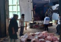امحاء 2648 کیلوگرم اجزا حرام استحصالی کشتارگاه در شهرستان طرقبه شاندیز 
