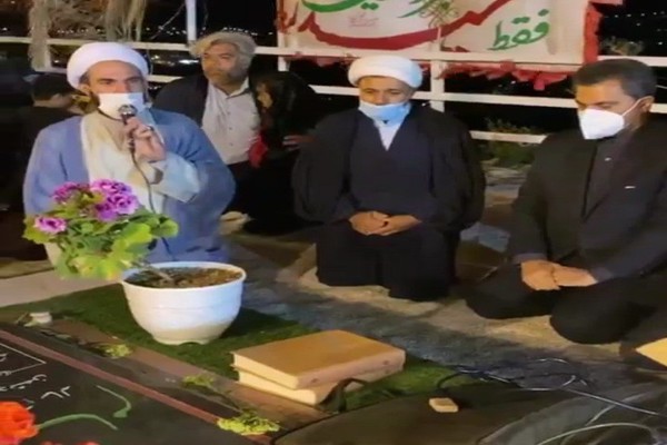 حضور فرماندار طرقبه شاندیز در افطاری شهدای گمنام چالیدره