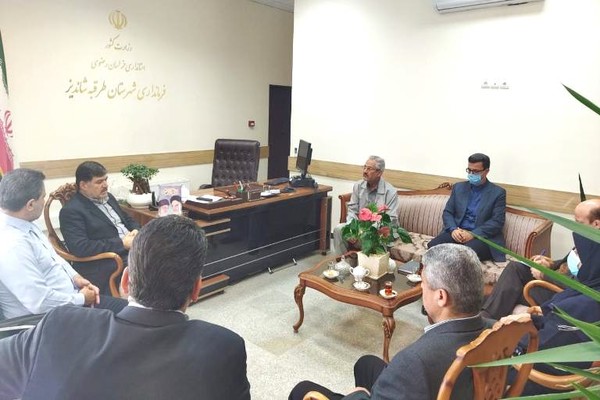 دیدار مدیر کل ورزش و جوانان خراسان رضوی با فرماندار طرقبه شاندیز