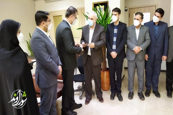 جلسه ابلاغ حکم حسین طاهری پور، شهردار طرقبه توسط مدیر کل دفتر امور شهری استانداری خراسان رضوی  