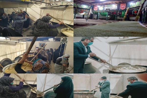 برگزاری  آیین سمنو پزان در محله حصار/ طرقبه 