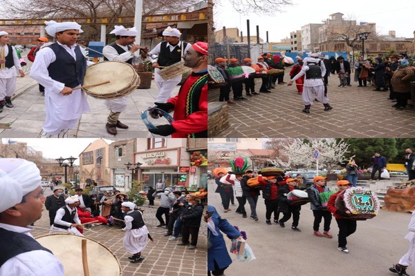  راه اندازی کاروان  شادی و استقبال از نوروز ۱۴۰۱  در خیابان های شهر طرقبه