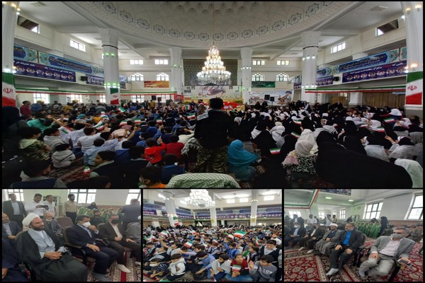 اجتماع عظیم و با شکوه دانش آموزان شهر شاندیز